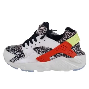Nike Huarache Run SE GS Athletic Shoes Sneaker White SIZE 5.5 Y = 7 Wmn