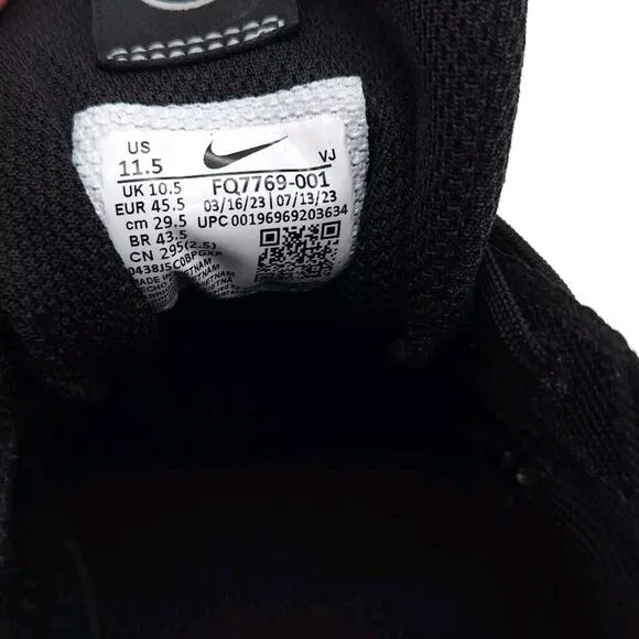 Nike Interact Run SE (Mens 11.5) Lace‎ Up Running Shoes Athletic Sneakers Black