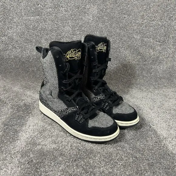 Nike Jordan Flight 23 6” GS Black Hi Top Boots 331944-072 Size 5Y Women’s Sz 6.5