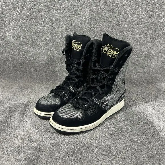 Nike Jordan Flight 23 6” GS Black Hi Top Boots 331944-072 Size 5Y Women’s Sz 6.5