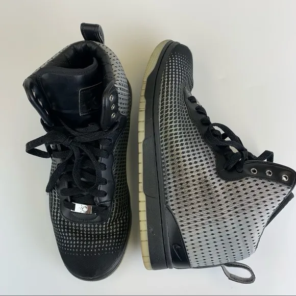 Nike KD Vlll 8 NSW Lifestyle Mens Sz 8.5 Silver Black Athletic Shoes 749637-004