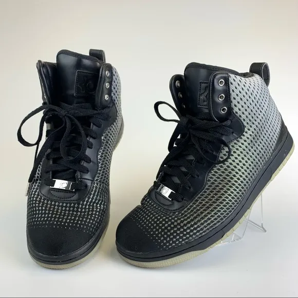 Nike KD Vlll 8 NSW Lifestyle Mens Sz 8.5 Silver Black Athletic Shoes 749637-004