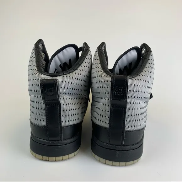 Nike KD Vlll 8 NSW Lifestyle Mens Sz 8.5 Silver Black Athletic Shoes 749637-004