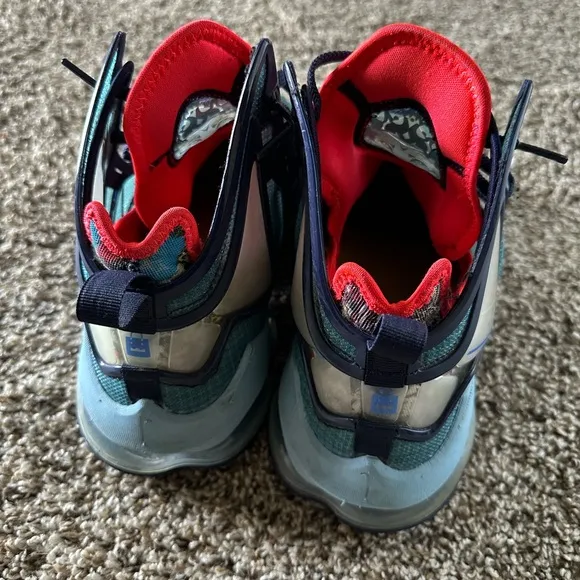 Nike Kids' Blue and Green Athletic Shoes