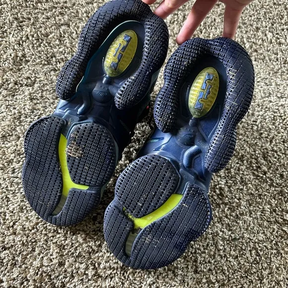 Nike Kids' Blue and Green Athletic Shoes