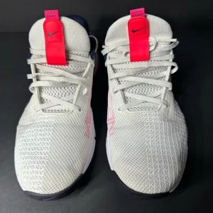 Nike Kids White and Pink Athletic Shoes
