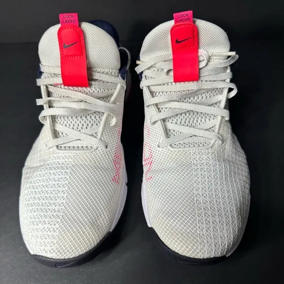 Nike Kids White and Pink Athletic Shoes