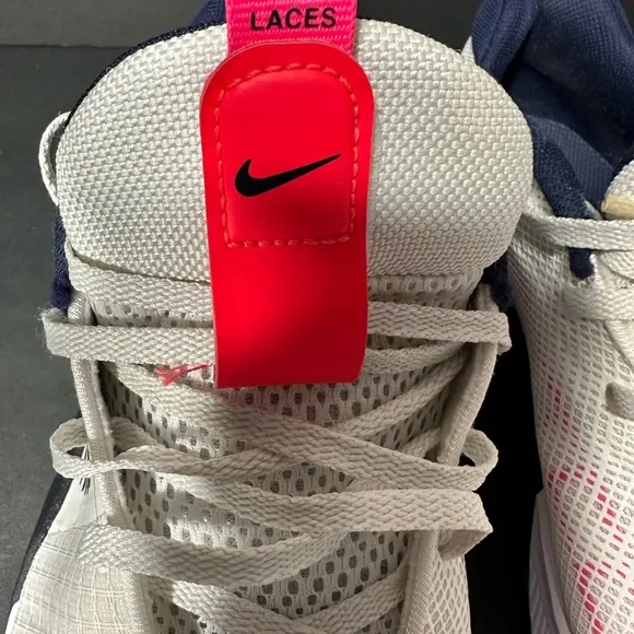 Nike Kids White and Pink Athletic Shoes