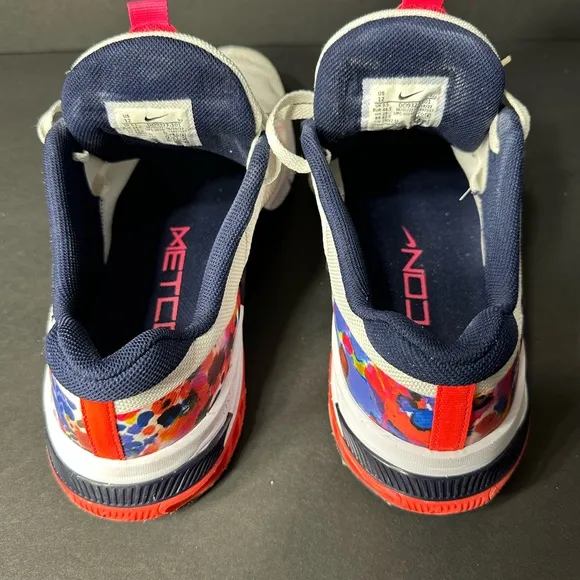 Nike Kids White and Pink Athletic Shoes