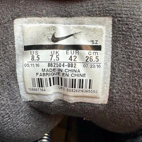 Nike Kynwood Men's 8.5 US 42 EU Duck Boots Shoes Black Outdoors Hiking Gorpcore