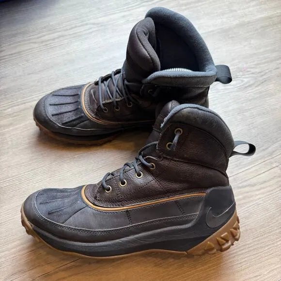 Nike Kynwood Men's 8.5 US 42 EU Duck Boots Shoes Black Outdoors Hiking Gorpcore