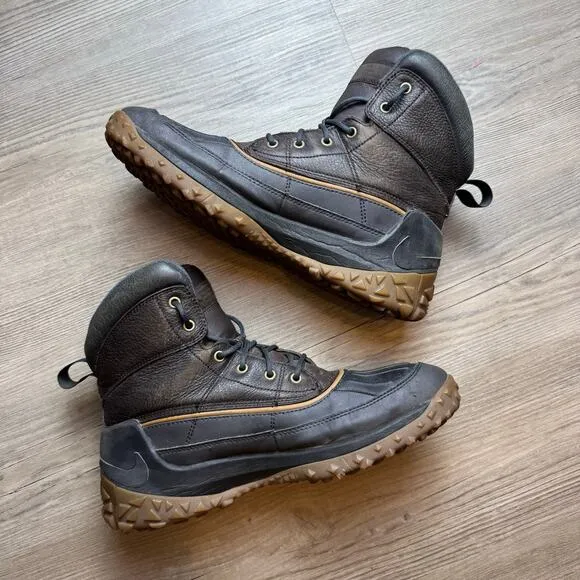 Nike Kynwood Men's 8.5 US 42 EU Duck Boots Shoes Black Outdoors Hiking Gorpcore