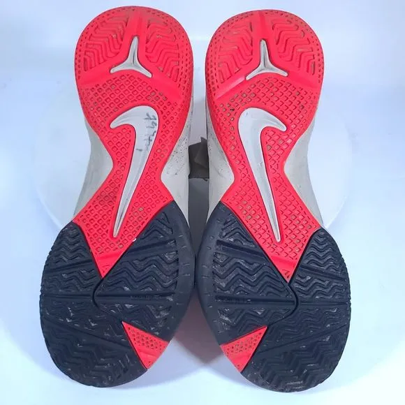 Nike LeBron Soldier 6 Bamboo Crimson Basketball Shoes Athletic Sneakers Sz 8.5