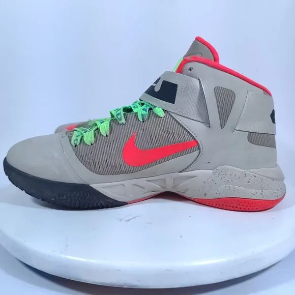 Nike LeBron Soldier 6 Bamboo Crimson Basketball Shoes Athletic Sneakers Sz 8.5