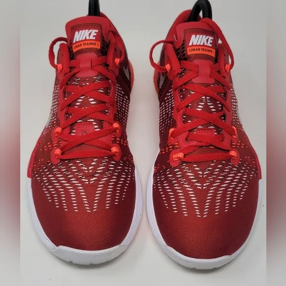 NIKE Lunar Trainer 1 Caldra Athletic Shoes Men's Size 6.5 Red/White 803879-616