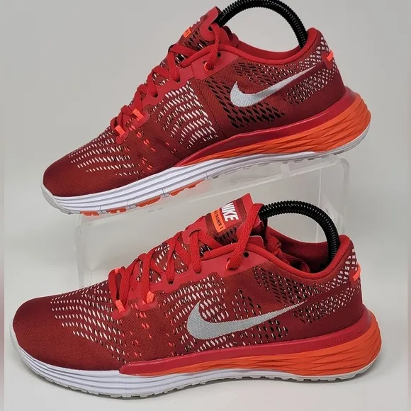 NIKE Lunar Trainer 1 Caldra Athletic Shoes Men's Size 6.5 Red/White 803879-616