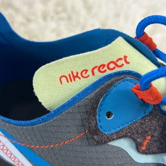 Nike Men Running Shoes React Element 55 SE Athletic Sneaker Blue Green Size 10.5