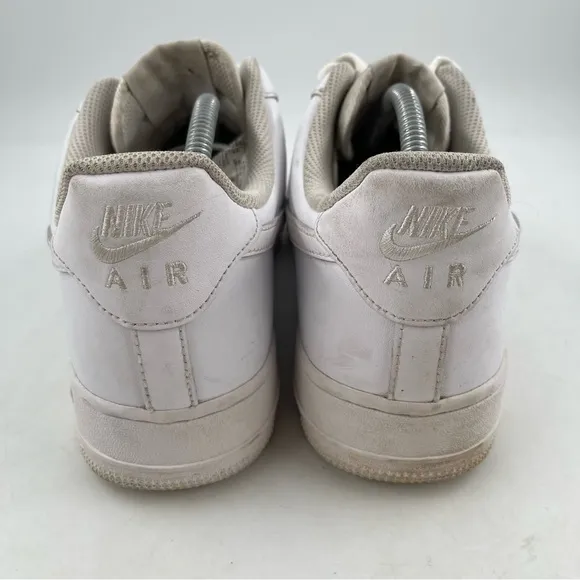 Nike Men’s Air Force 1 ‘07 Triple White Leather Shoes  CW2288-001- Size 10