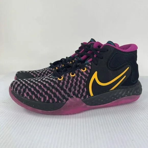 Nike Men's KD Trey 5 VIII Black Gold Purple Mid Shoes US 9.5 Athletic Sneakers