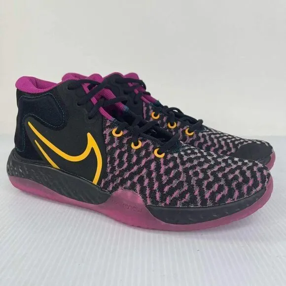 Nike Men's KD Trey 5 VIII Black Gold Purple Mid Shoes US 9.5 Athletic Sneakers