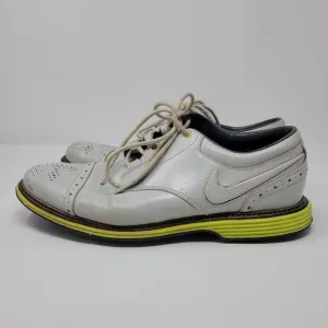 NIKE Mens Lunar Clayton Size 11.5 Gray Leather Spikeless Golf Shoes