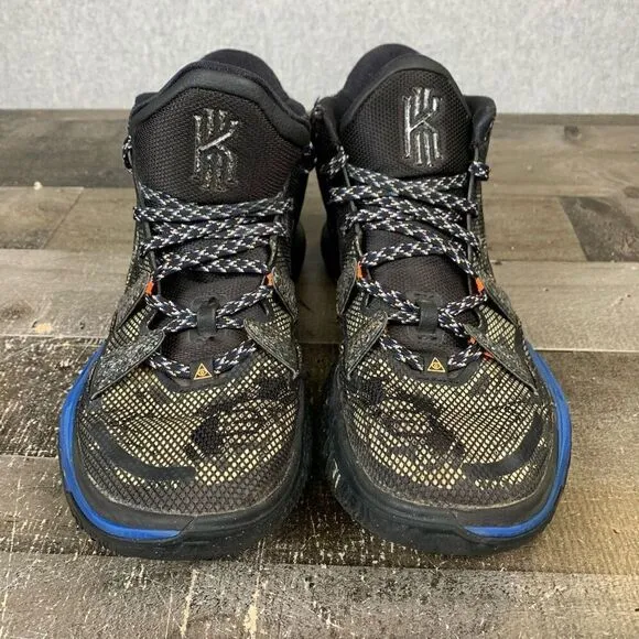 Nike Men’s Size 8.5 Kyrie 7 Grind Basketball Shoes Black Blue Athletic Sneakers