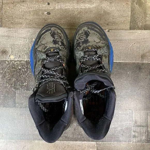 Nike Men’s Size 8.5 Kyrie 7 Grind Basketball Shoes Black Blue Athletic Sneakers