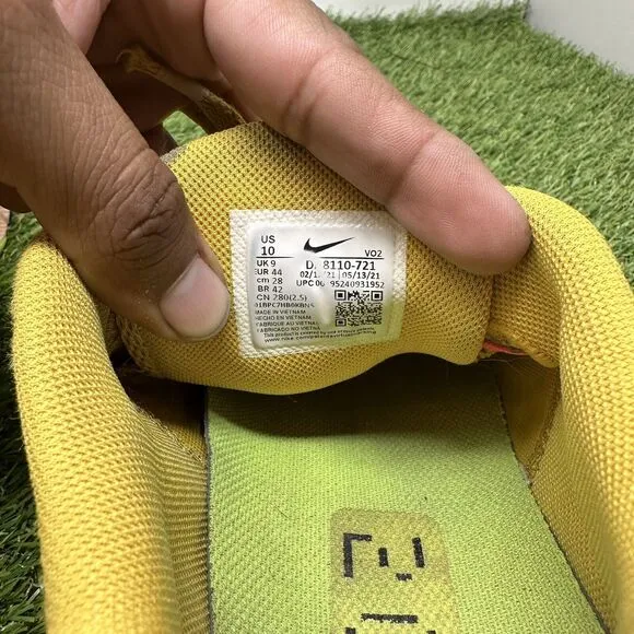 Nike Metcon 7 X Rawdacious Men's Size 10 US DA8110-721 Yellow Athletic Shoes