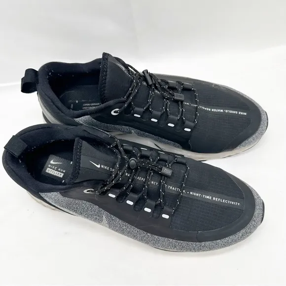 Nike Odyssey React Shield Black Cool Grey shoes athletic AA1634 002 Men Size 9.5