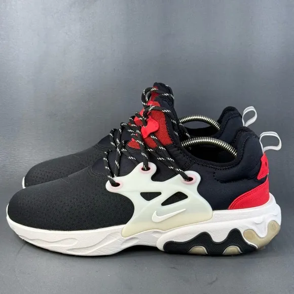 Nike React Presto Black Phantom Red athletic sneaker shoes men's size 11