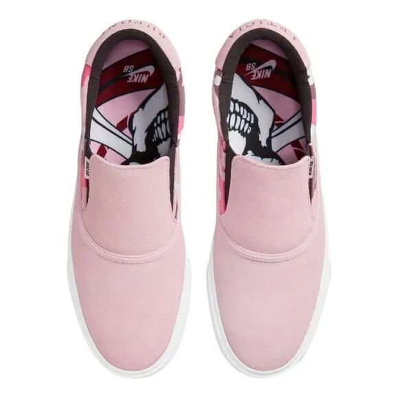 𝅺NIKE SB Womens Letica Bufoni Verona Pink Camo Slip On Skate Shoes