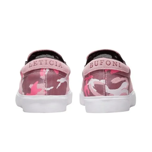 𝅺NIKE SB Womens Letica Bufoni Verona Pink Camo Slip On Skate Shoes