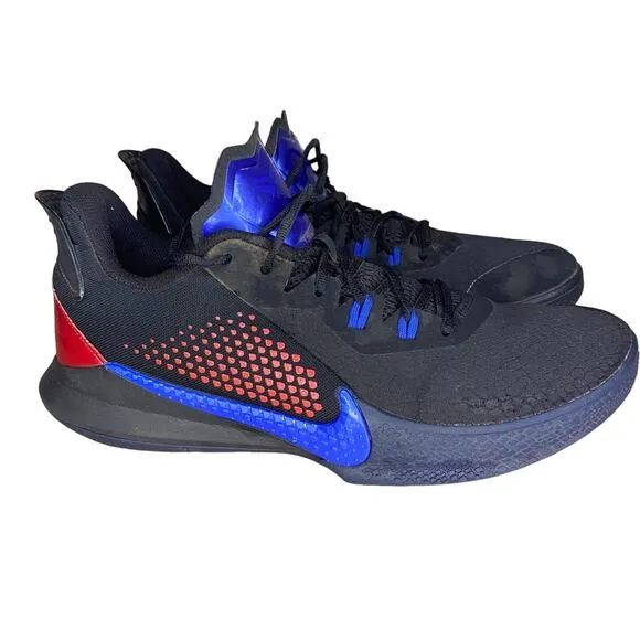 Nike shoes men’s 12 Mamba Fury Black Racer Blue ‎ basketball shoes athletic