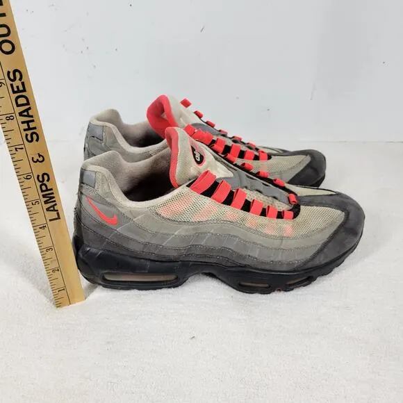 Nike Shoes Mens Size 10.5 Air Max 95 OG Solar Red AT2865-100 Athletic Sneakers
