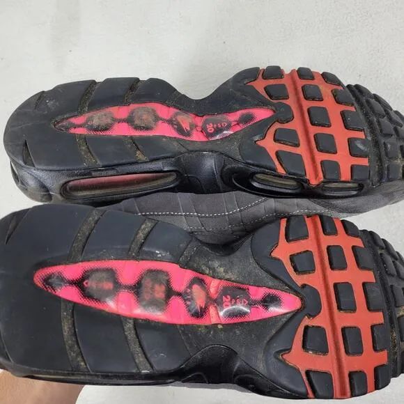 Nike Shoes Mens Size 10.5 Air Max 95 OG Solar Red AT2865-100 Athletic Sneakers