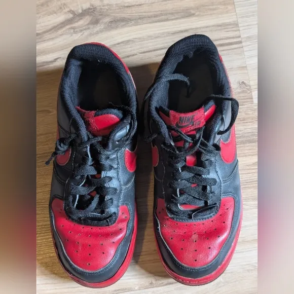 Nike Shoes Youth 6 Black Red Air Force 1 Low Anniversary Edition Nike Casual