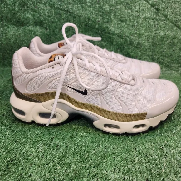 Nike Size 6.5Y Womens 8 Air Max Plus GS ‘Leopard’ DX9283-100 Athletic Shoes