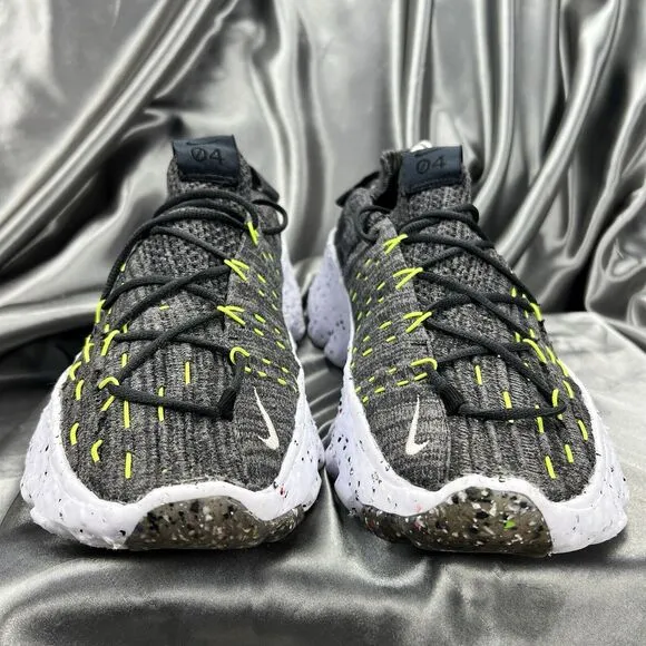 Nike Space Hippie 04 Sneakers Mens Sz 11 Black/Black Volt-White Shoes CZ6398-010