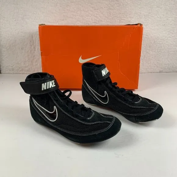 Nike Speedsweep VII BG Kid's‎ Wrestling Shoes US Size 3.5 Black/White Nib S0380