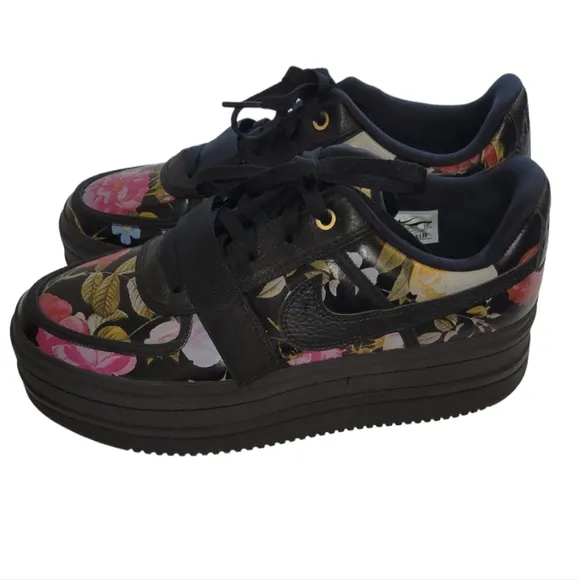 Nike Vandal 2K Floral Black Platform Shoes Size 12