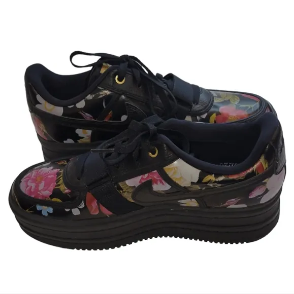Nike Vandal 2K Floral Black Platform Shoes Size 12
