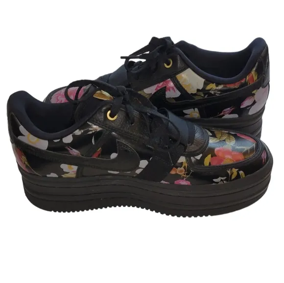 Nike Vandal 2K Floral Black Platform Shoes Size 12