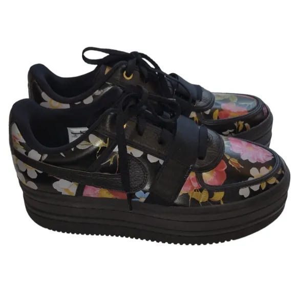 Nike Vandal 2K Floral Black Platform Shoes Size 12