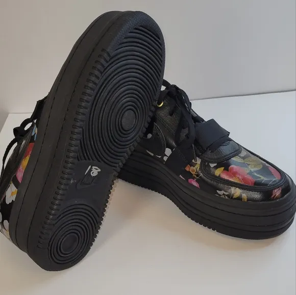 Nike Vandal 2K Floral Black Platform Shoes Size 12