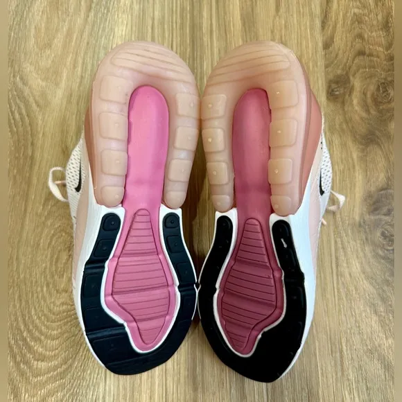 Nike Women's Air Max 270 Casual Sneakers Light Pink, Pink Ox, Black Size 7 LNC