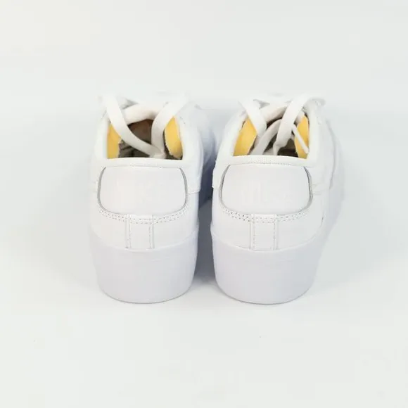 Nike Women's Blazer Low Platform 'Triple White' DJ0292-100 Leather 2021 6 - 12