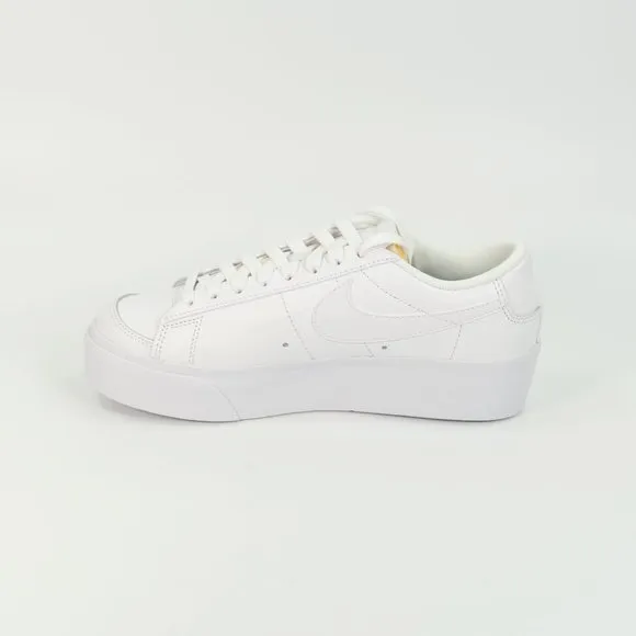 Nike Women's Blazer Low Platform 'Triple White' DJ0292-100 Leather 2021 6 - 12