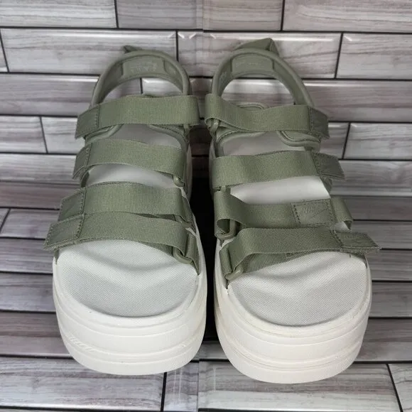 Nike Women's Green Icon Classic Platform Sandal DH0224-301 Shoe Size 10 NEW