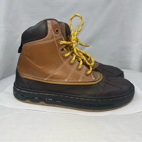 Nike Woodside ACG Hiking Boots Waterproof 415079-200 Brown Youth Boys Size 2​