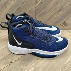 Nike‎ Zoom Rize TB Basketball Sneakers Mens Size 8 Blue White Athletic Shoes
